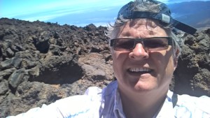 Boven op de vulcaan Teide op Tenerife